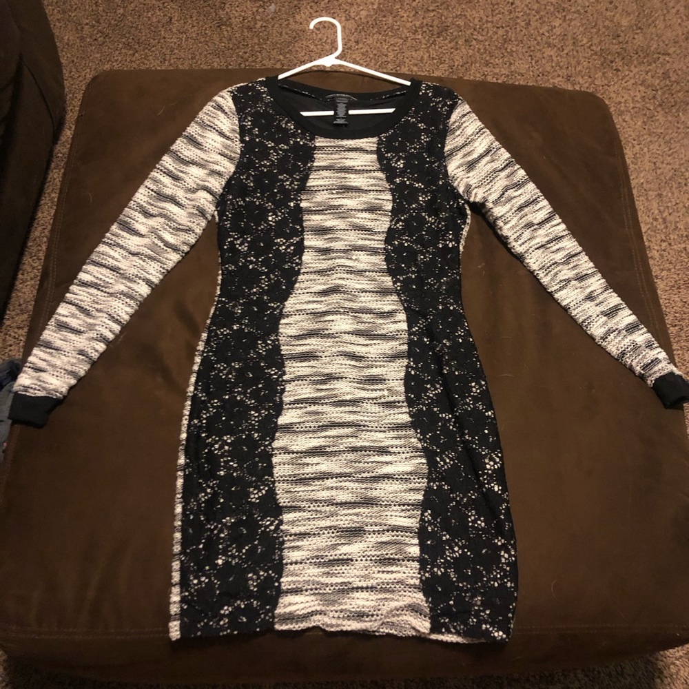 Three pink hearts Large long sleeve dress